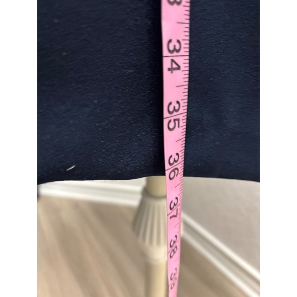 Alex Marie Nina Mystic Navy Blue High Neck Bow Sleeve Dress Size 12 - Picture 9 of 10